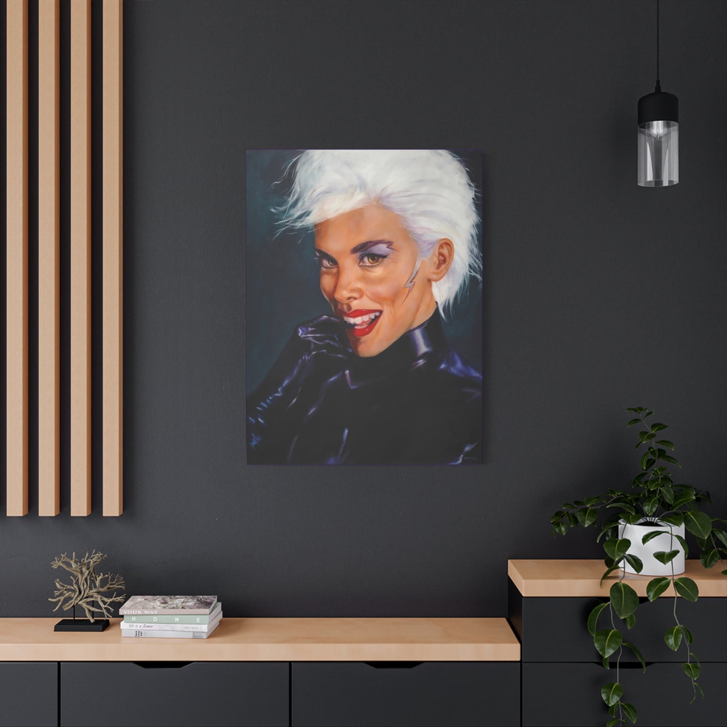 'Lightning Doesn't Strike Twice (Unless You Want Her To)' - Canvas Art — Matte Stretched 1.25" - actual size