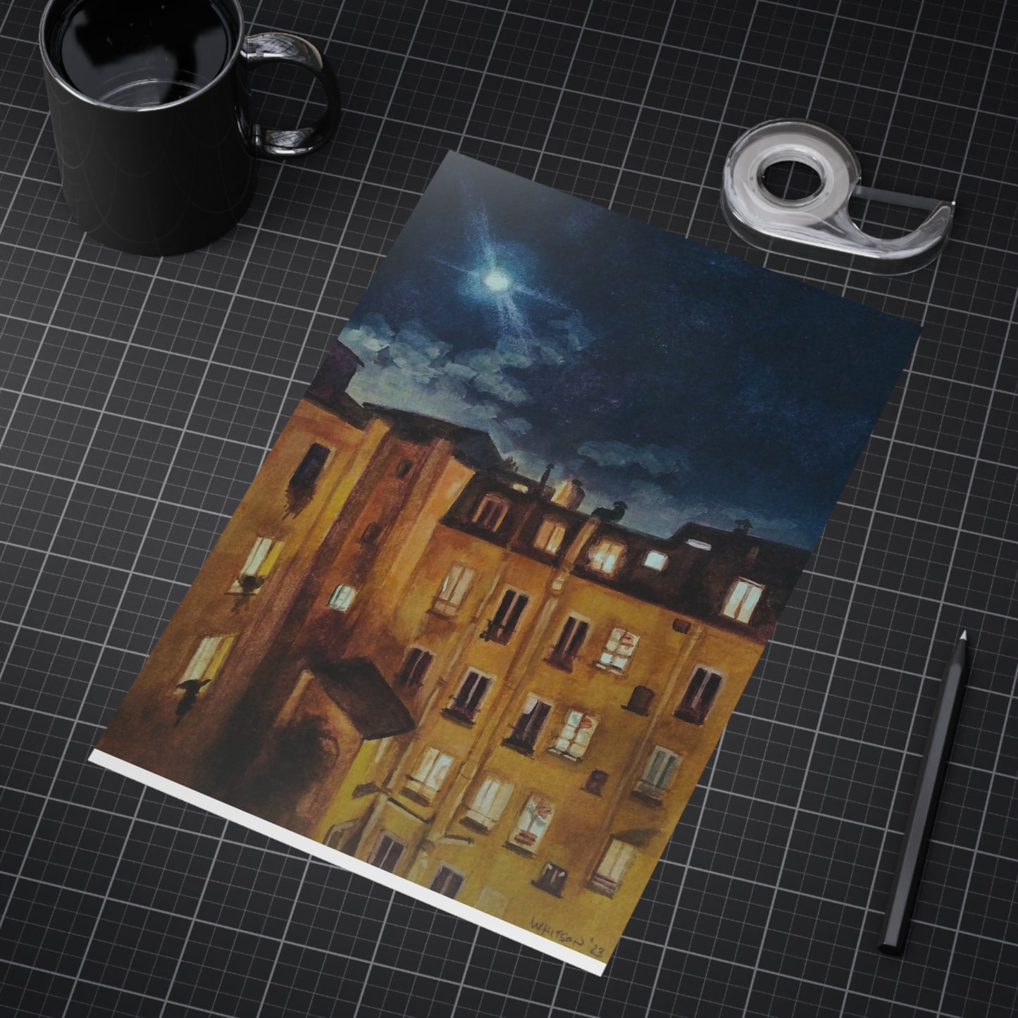 'Moonlight Over Montmartre' - print (AUS/NZ option)