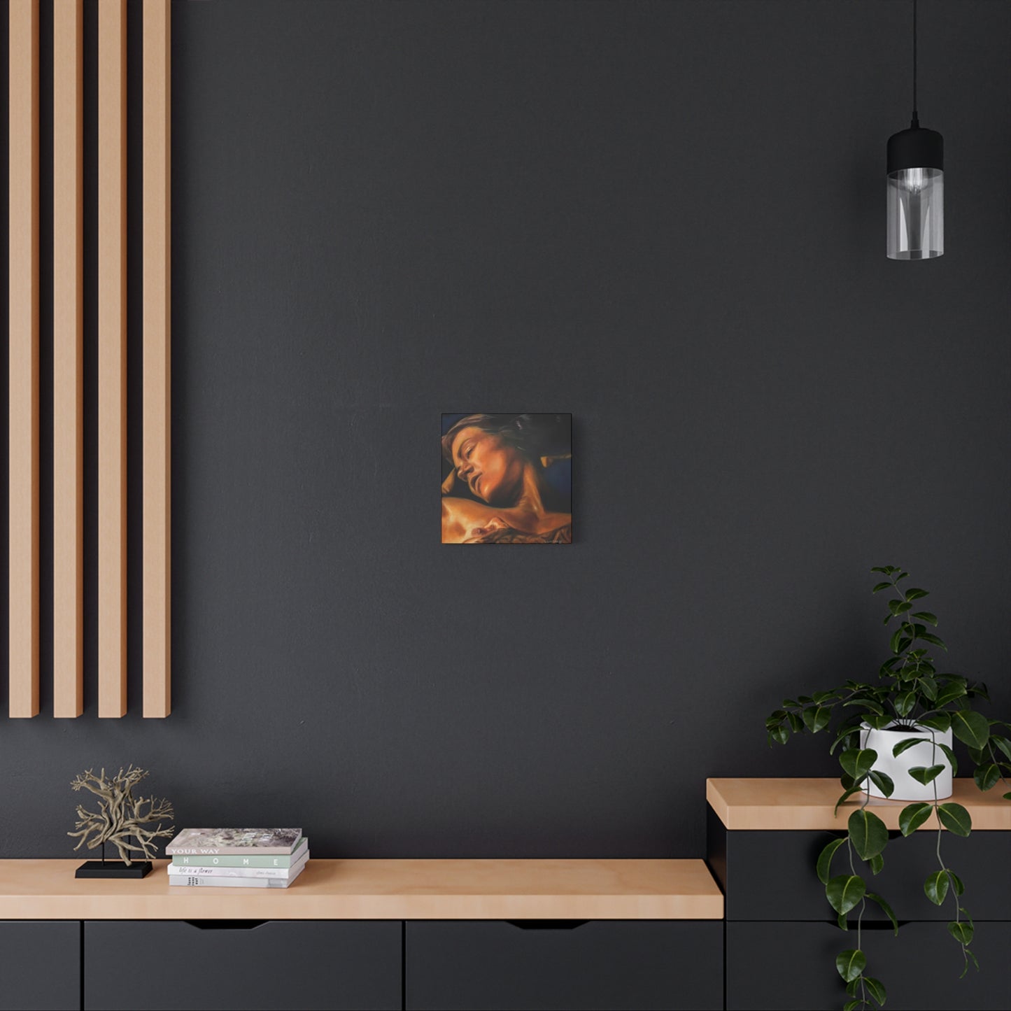 'Breath (Velvet Heat)' - high-quality canvas print, actual size
