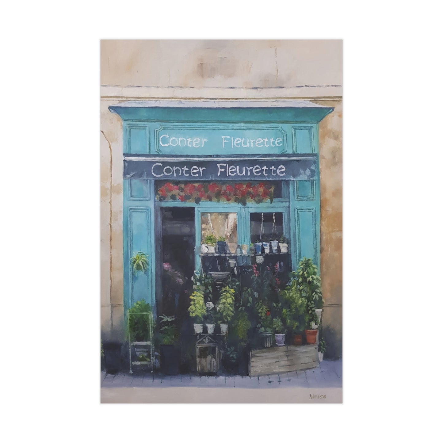 'Conter Fleurette Bordeaux' - print (AUS/NZ option)