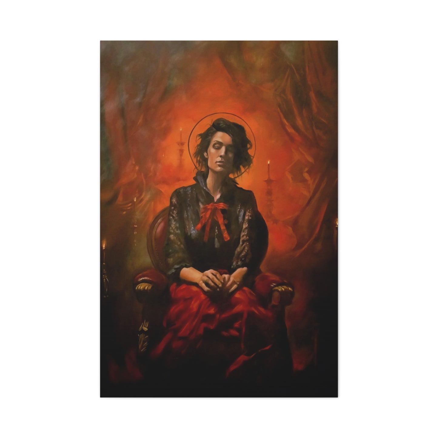 Print 'Contemplatio In Luce Candalae' , Matte Canvas, Stretched, 1.25"
