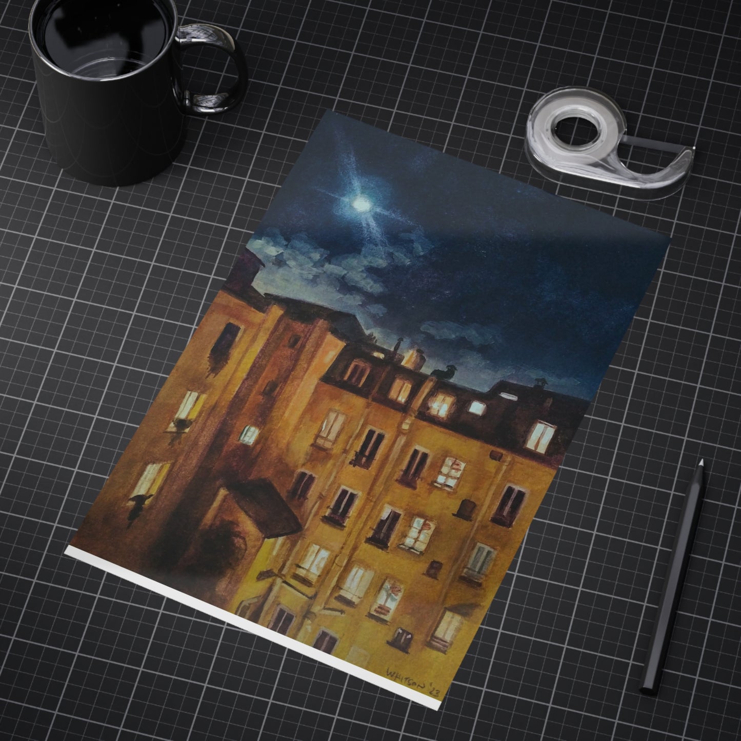 'Moonlight Over Montmartre' - print (AUS/NZ option)