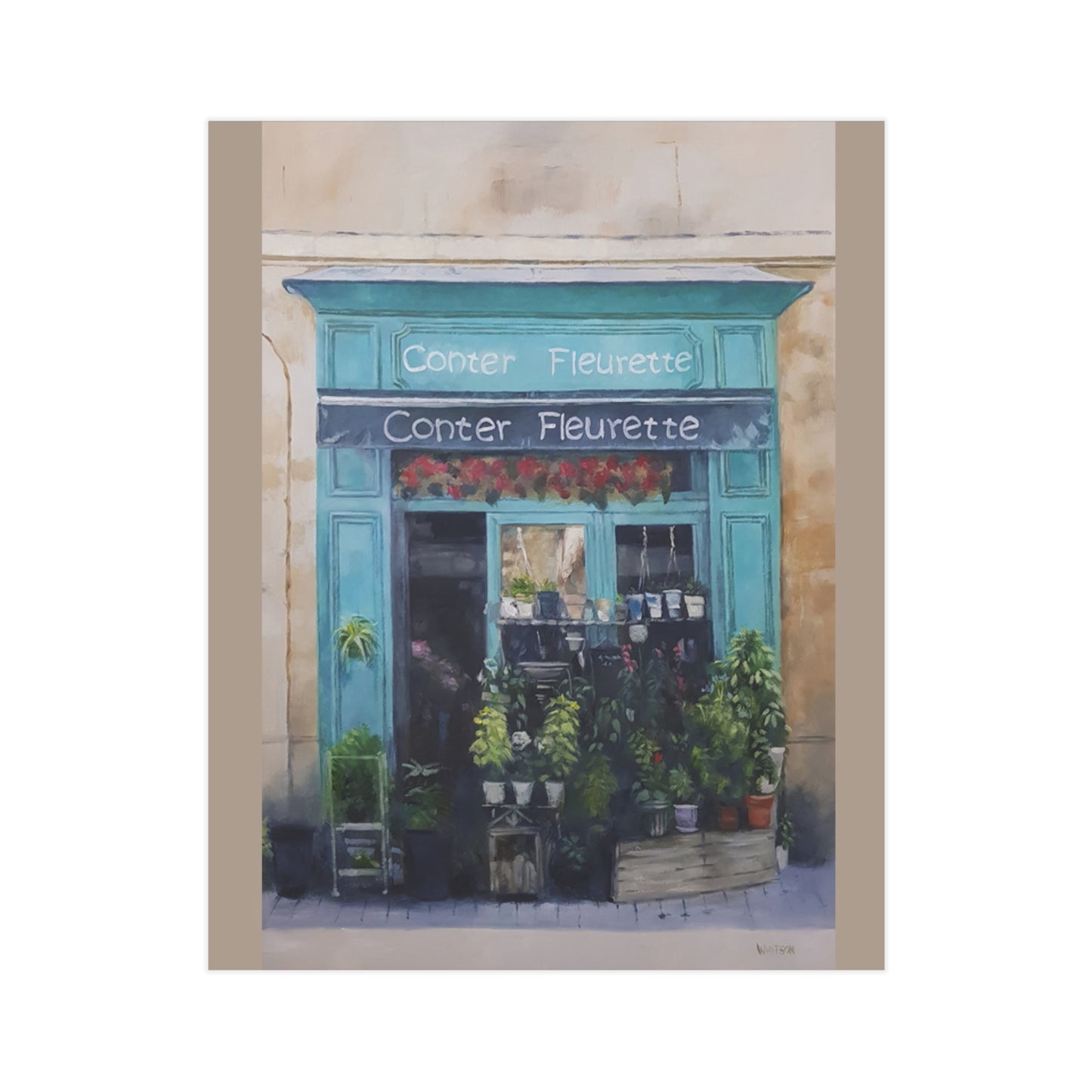 'Conter Fleurette Bordeaux' - print (AUS/NZ option)