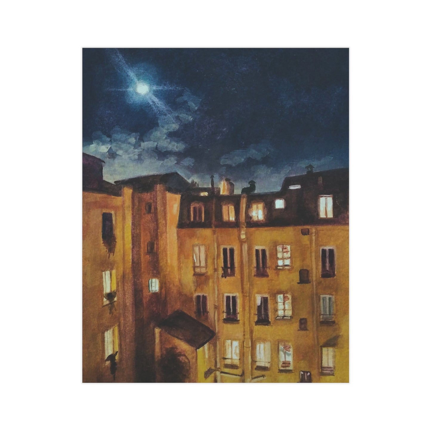 'Moonlight Over Montmartre' - print (AUS/NZ option)