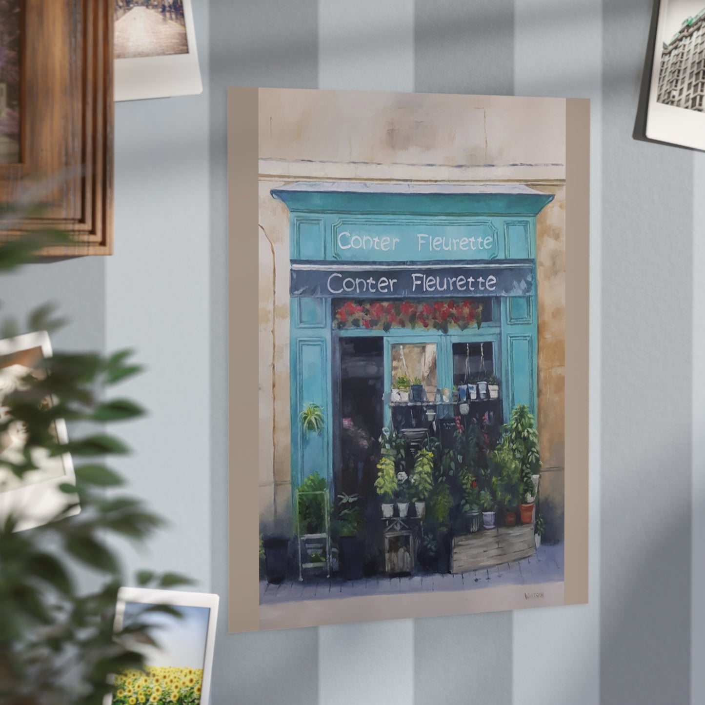 'Conter Fleurette Bordeaux' - print (AUS/NZ option)