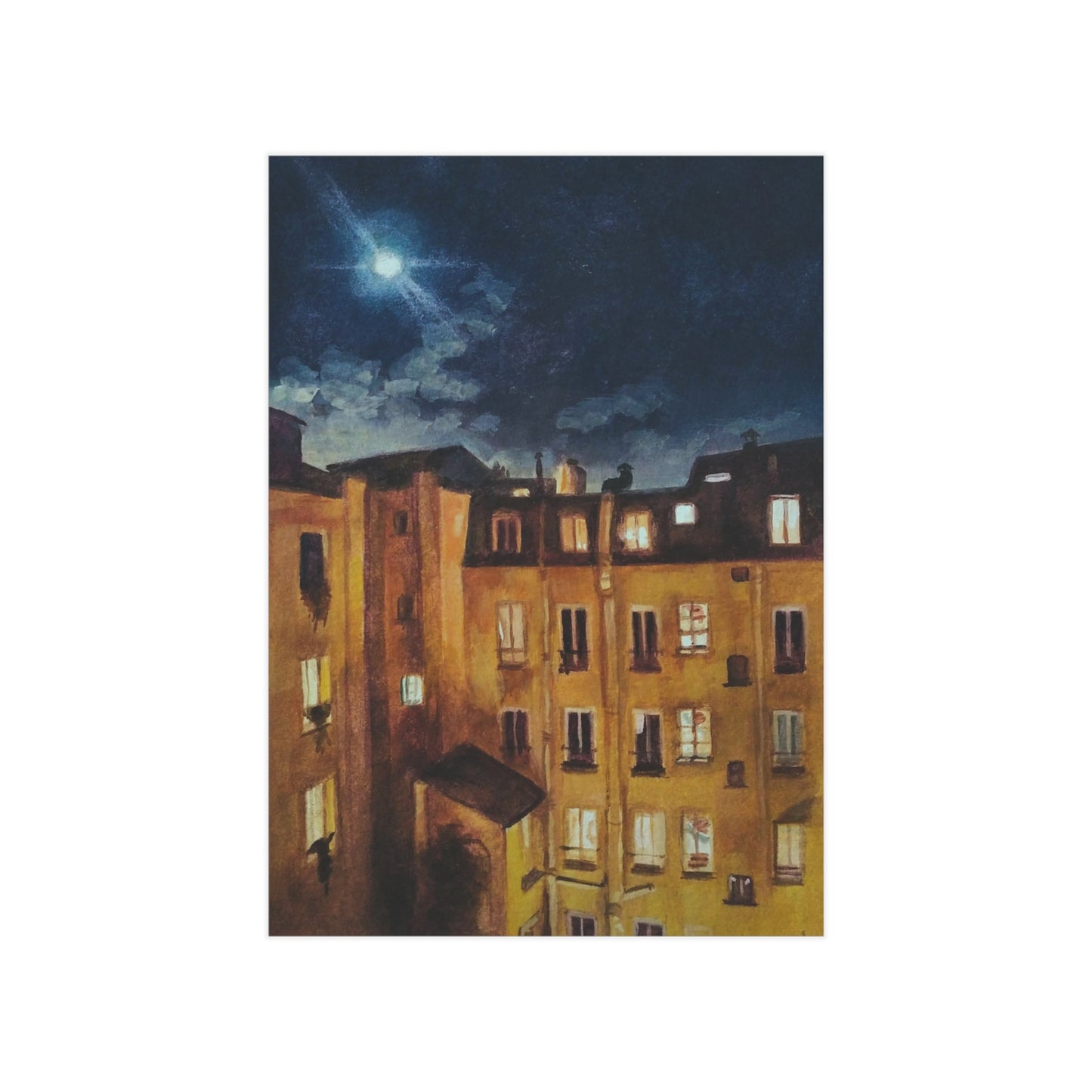 'Moonlight Over Montmartre' - print (AUS/NZ option)