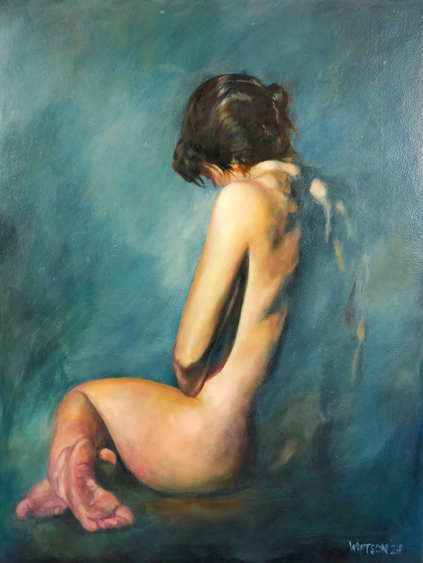 'Imperfect Perfect', unframed, oil on board, 45cm/18" x 60cm/24"