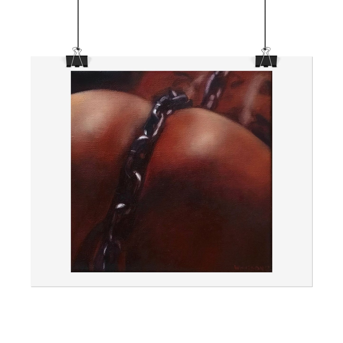 'Trace (Heavy Metal)' Rolled Poster — Sensual Figurative Art Print