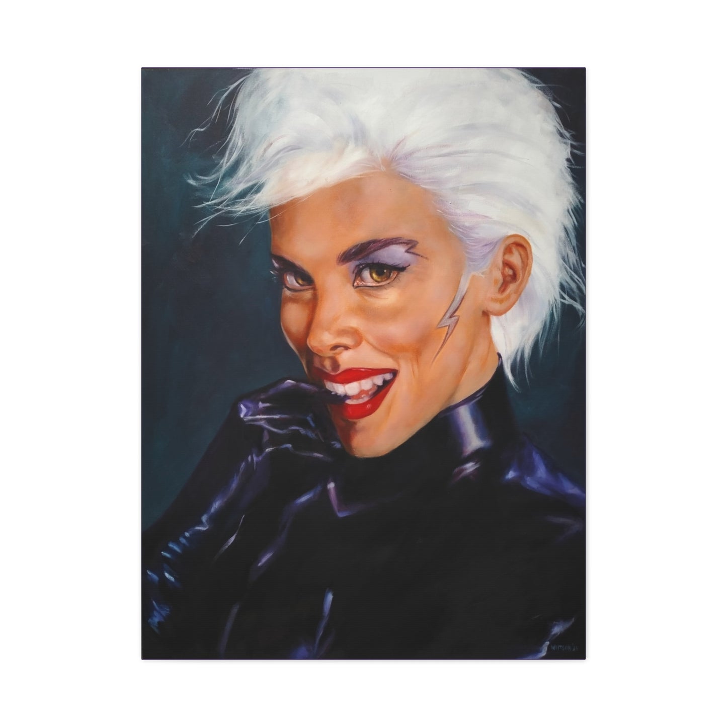 'Lightning Doesn't Strike Twice (Unless You Want Her To)' - Canvas Art — Matte Stretched 1.25" - actual size