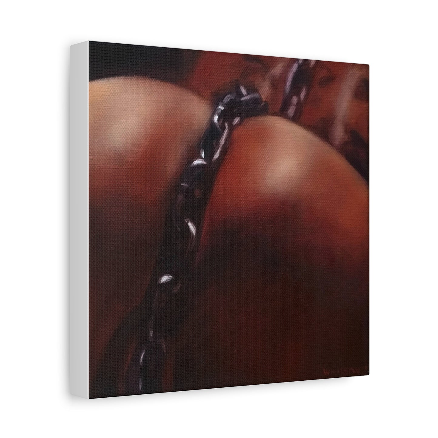 'Trace (Heavy Metal)' Canvas Print — Intimate Figure Art, Matte Stretched Wall Decor