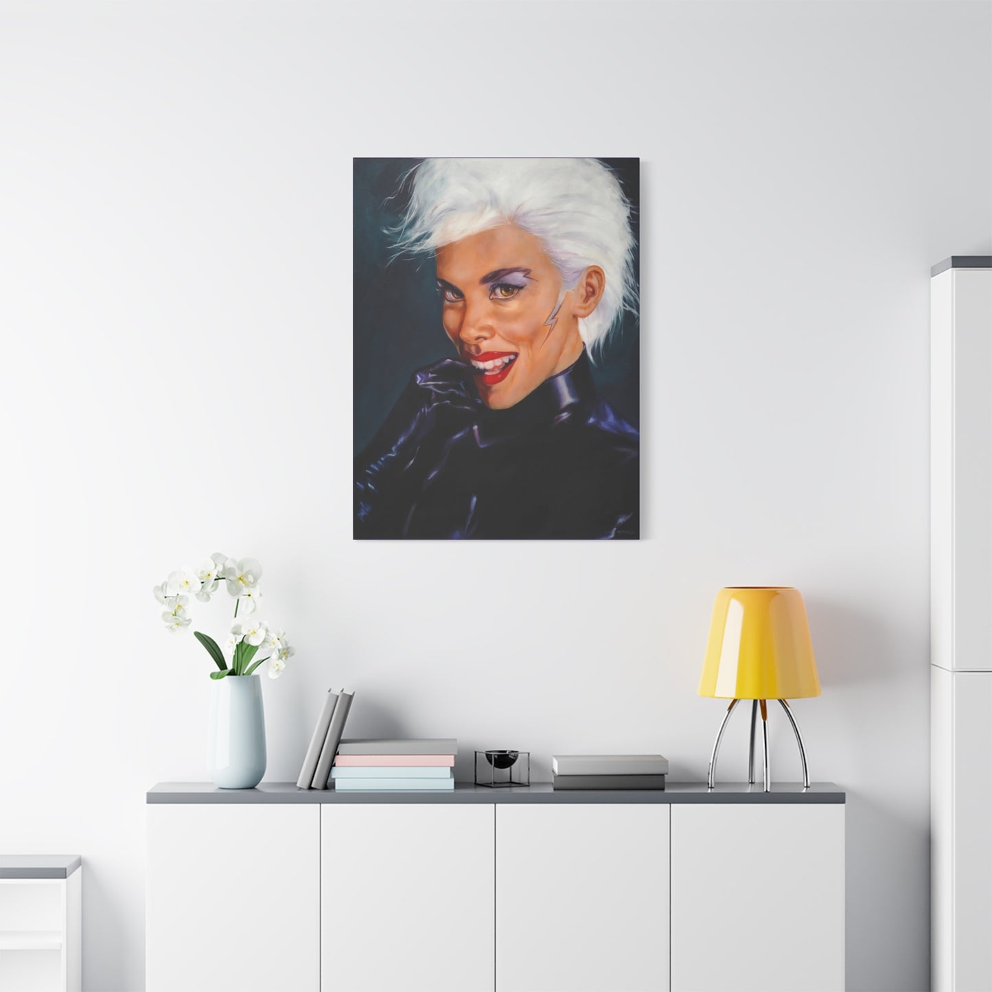 'Lightning Doesn't Strike Twice (Unless You Want Her To)' - Canvas Art — Matte Stretched 1.25" - actual size