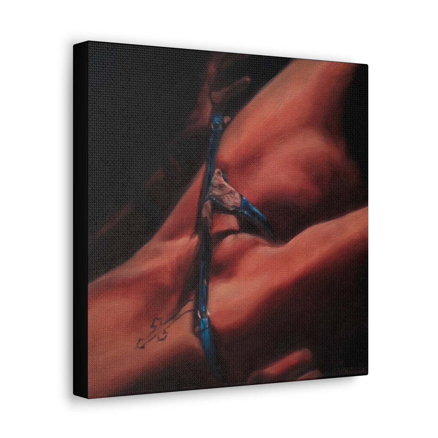 'Tease (Unwrap Your Present)' - high-quality canvas print, actual size