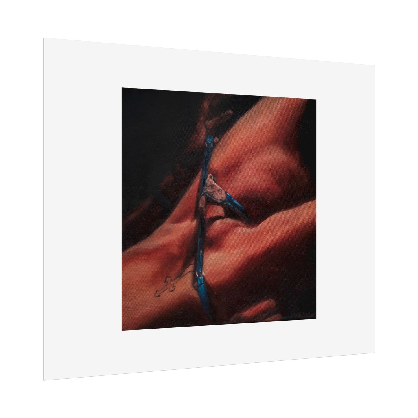 'Tease' Fine Art Print, actual size