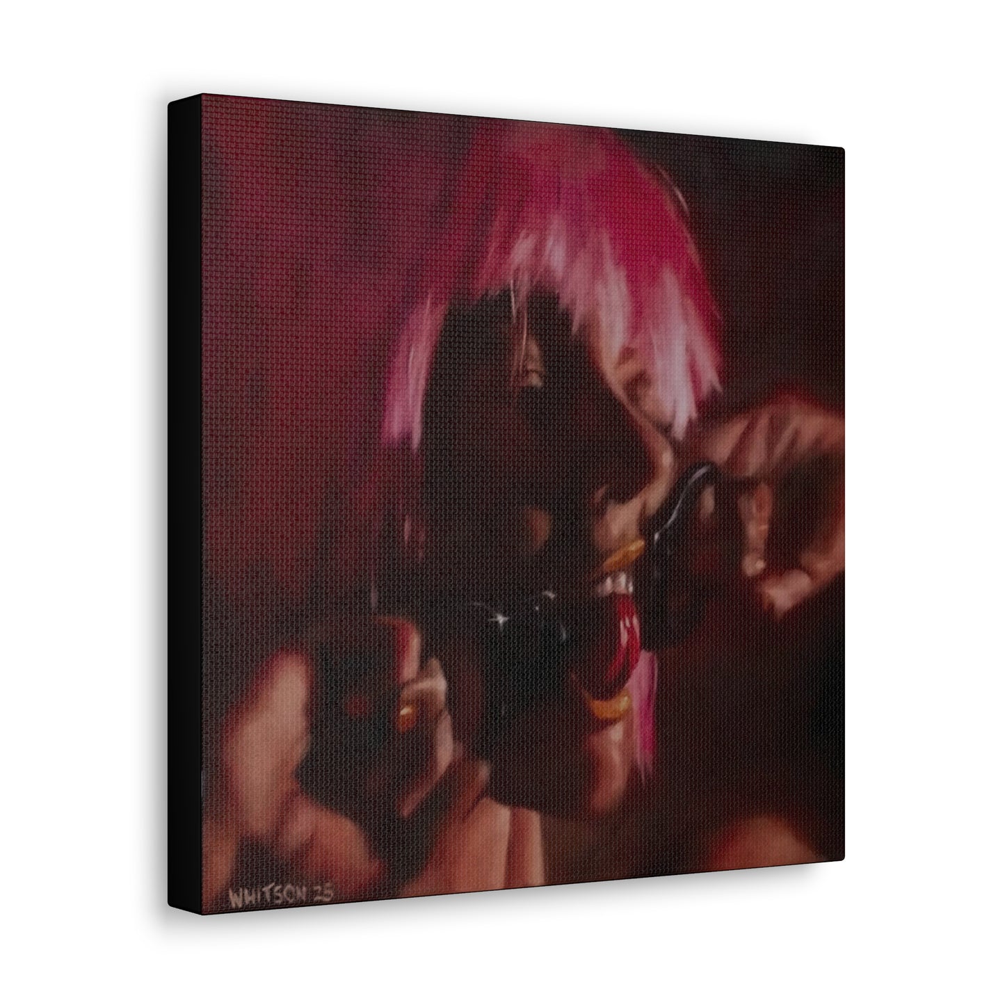 'Flicker (Let's Take It Up A Notch)' - high-quality canvas print, actual size