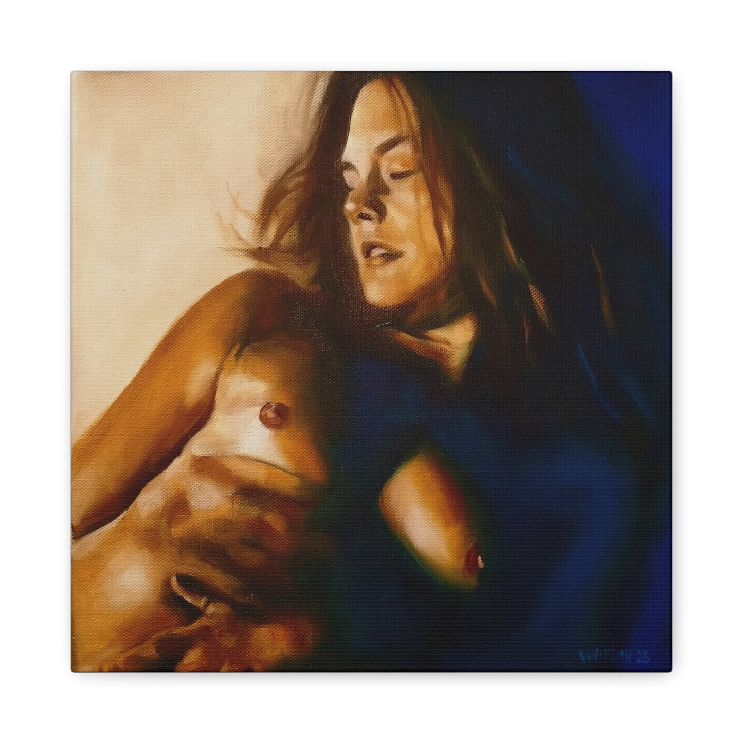 'Quiver (Inward Journey)' - high-quality canvas print, actual size