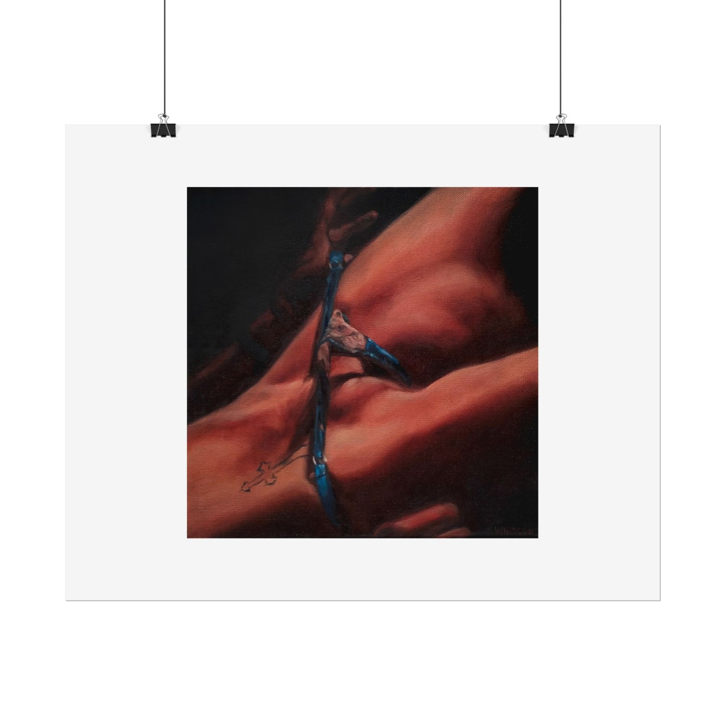 'Tease' Fine Art Print, actual size