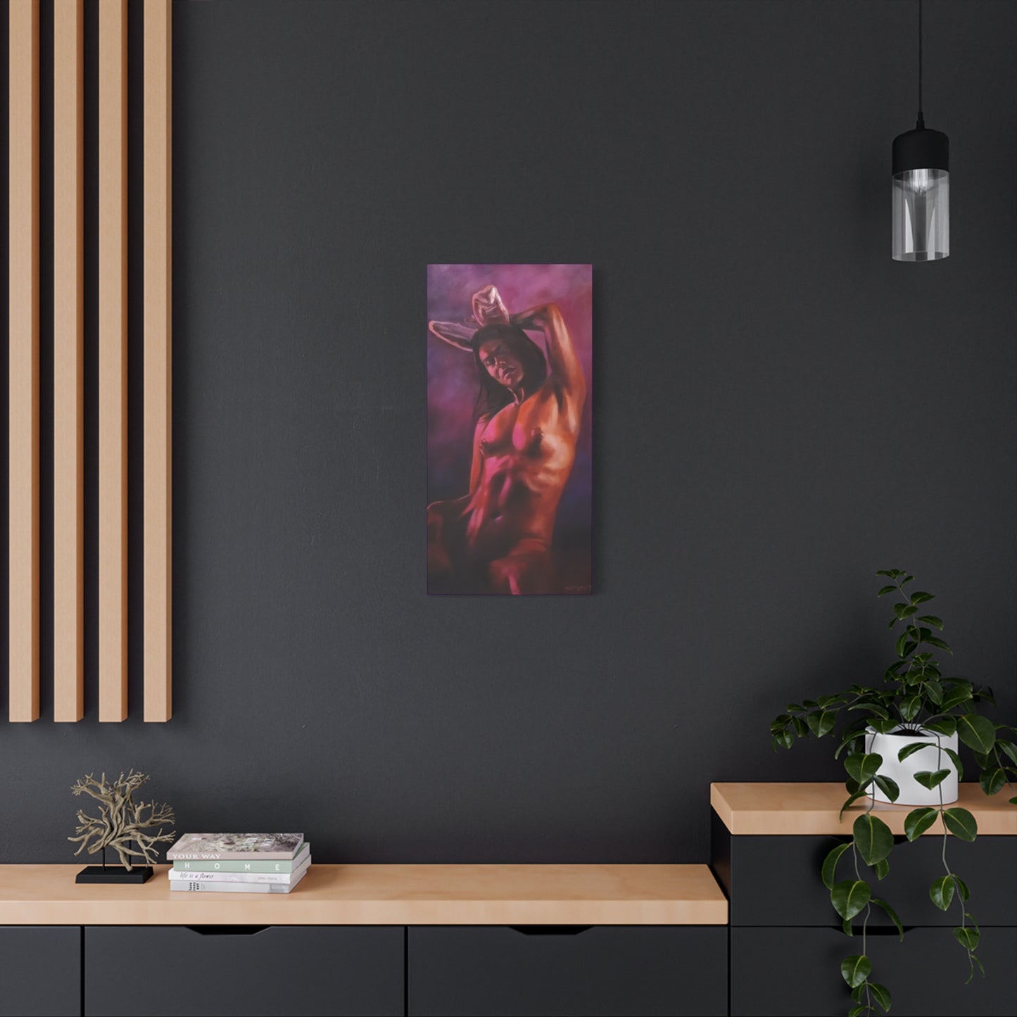 'Bunny' -  Canvas Art Print — Matte Stretched 1.25" - 110% of actual size