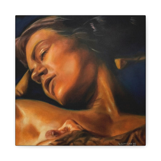 'Breath (Velvet Heat)' - high-quality canvas print, actual size