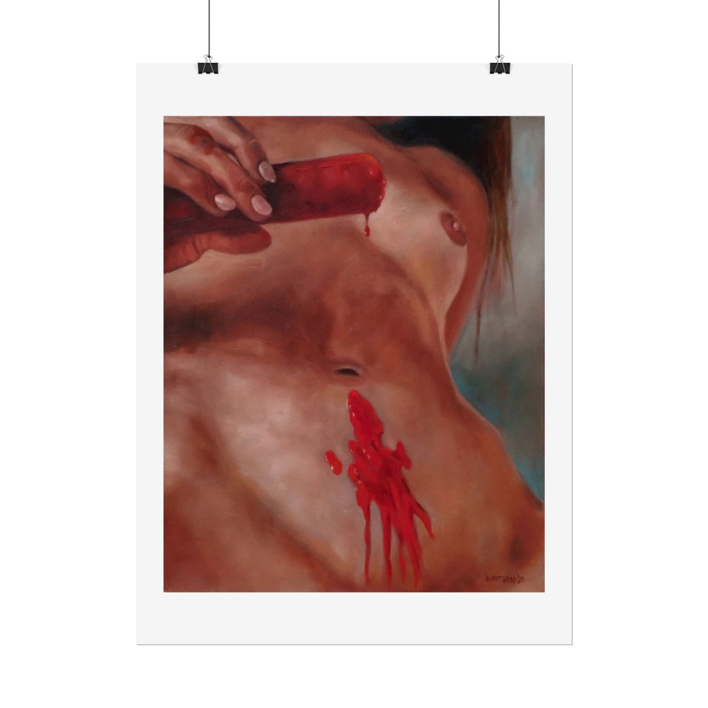 'Sting (Waxy Fun)' - Rolled Poster - actual size