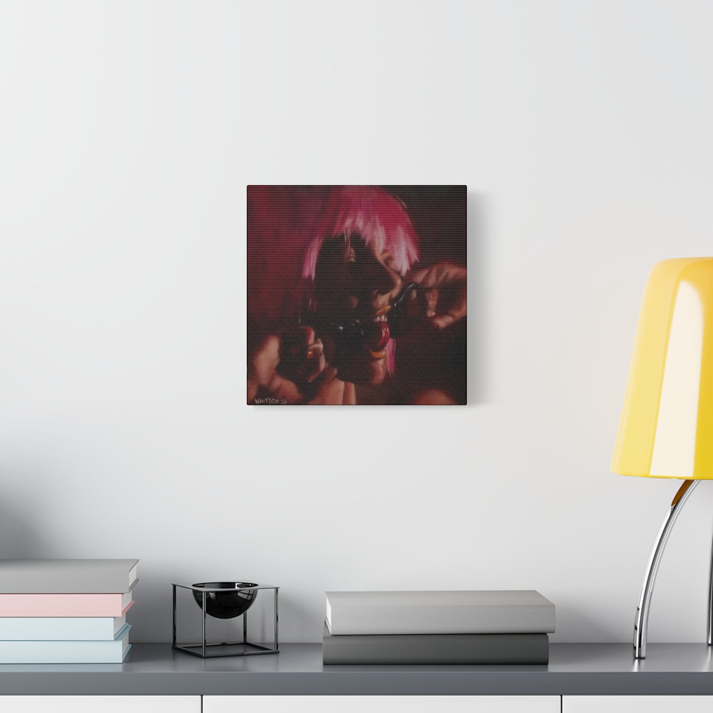 'Flicker (Let's Take It Up A Notch)' - high-quality canvas print, actual size
