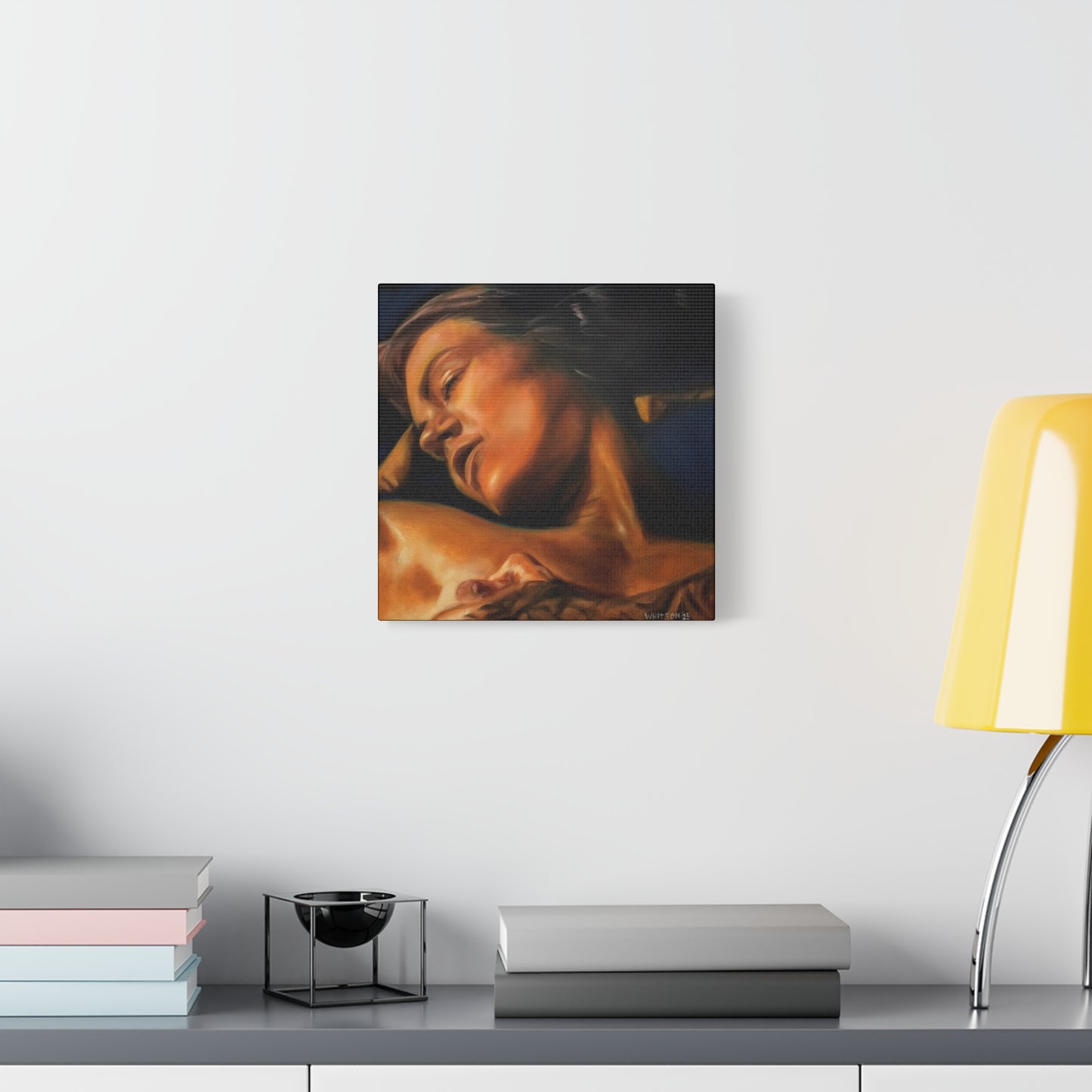 'Breath (Velvet Heat)' - high-quality canvas print, actual size