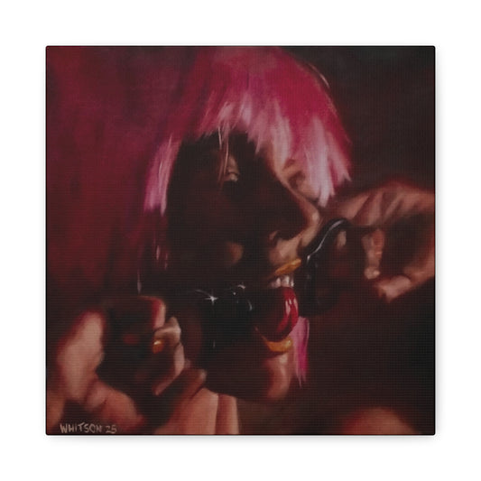 'Flicker (Let's Take It Up A Notch)' - high-quality canvas print, actual size