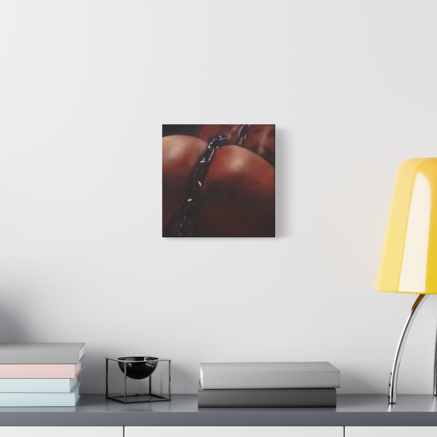 'Trace (Heavy Metal)' Canvas Print — Intimate Figure Art, Matte Stretched Wall Decor