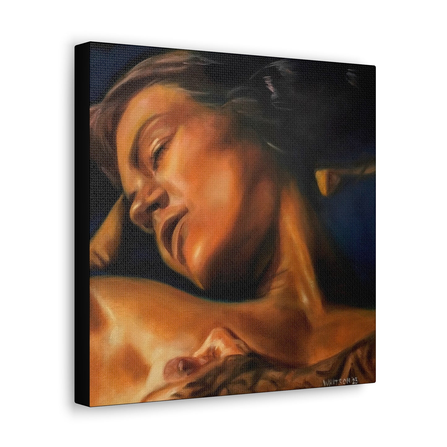 'Breath (Velvet Heat)' - high-quality canvas print, actual size